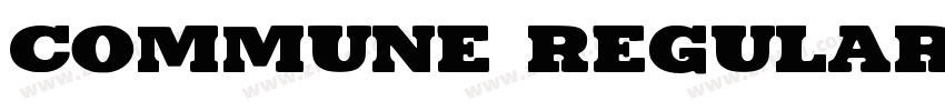Commune Regular字体转换